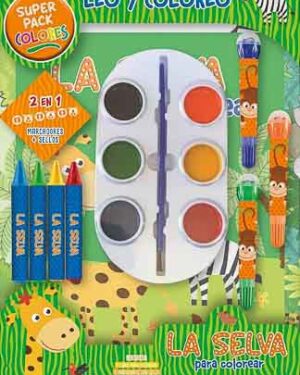 Leo y coloreo superpack: la selva para colorear